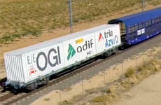 Automatic gauge changing for freight. The OGI project