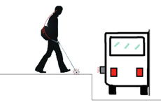 Railway safety systems for blind and mobility impairment people